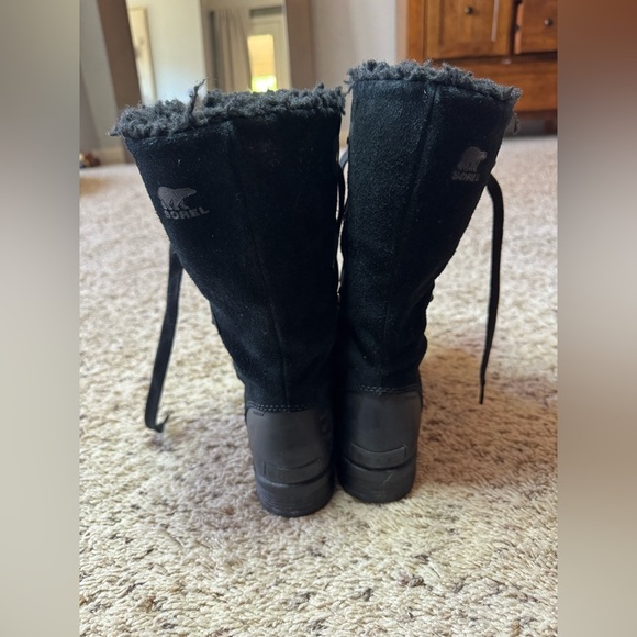 Sorel Emelie Lace Boots, Black, 7.5 - Picture 4 of 8
